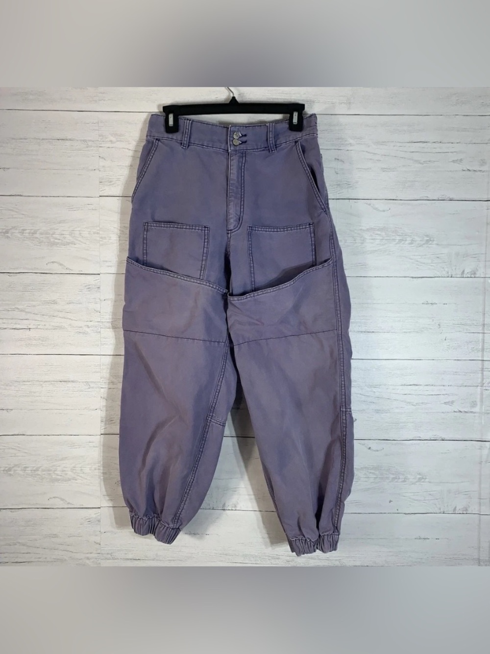 BDG Urban Outfitters Cargo Pants Jogger Pants Joggers Purple High Rise Medium